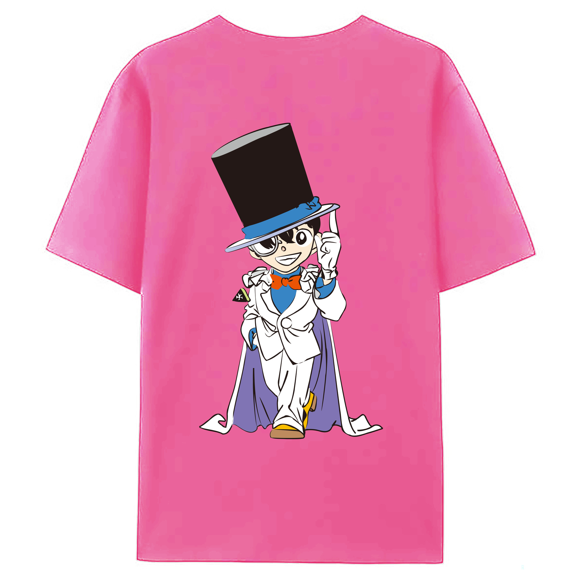 （画像用） 名探偵コナン 江戸川 コナン Detective Conan Conan Edogawa レディース半袖Tシャツ(バックプリント)